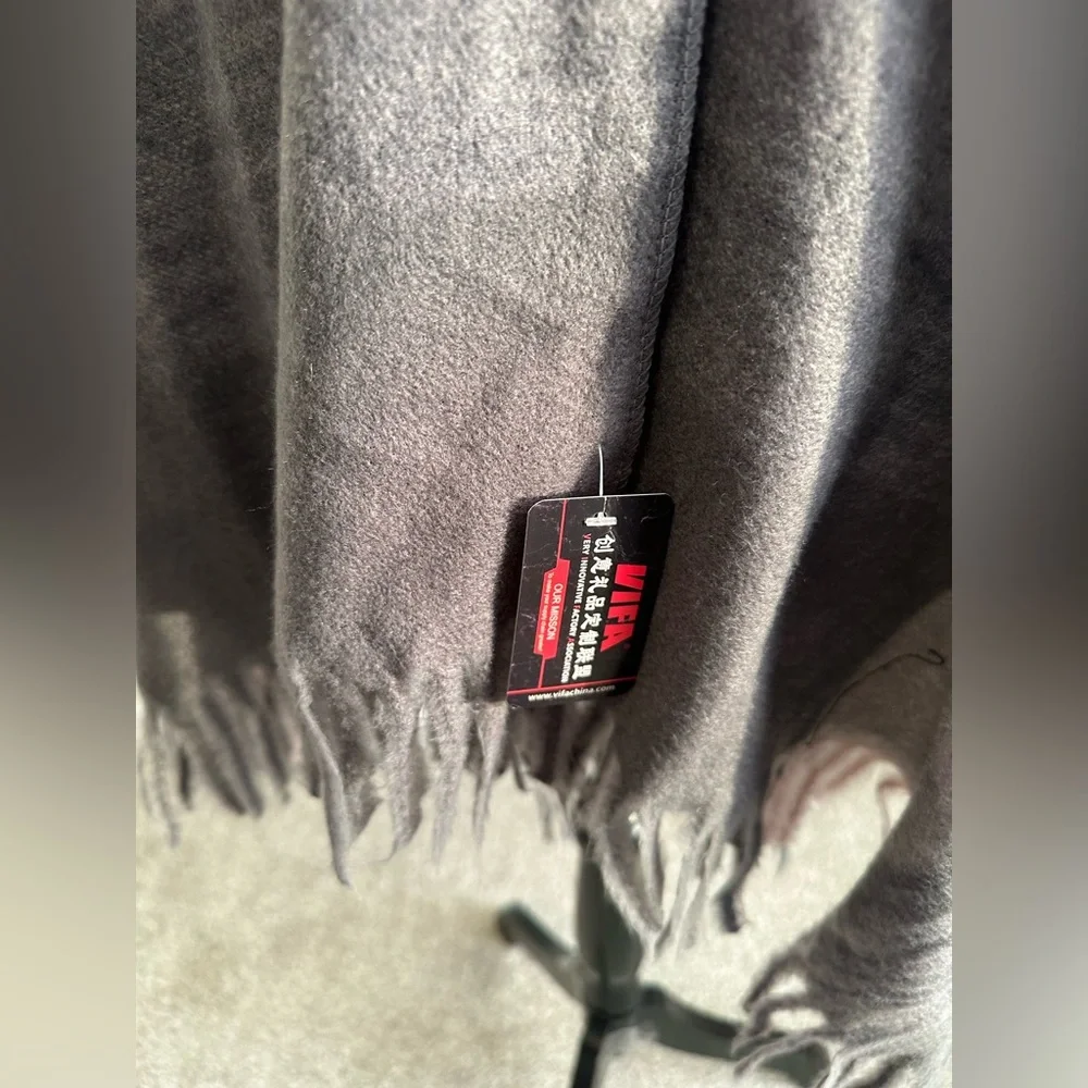 Women’s‎ Pink & Gray Plaid Cozy Shawl